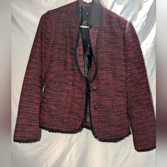 Banana Republic Jackets & Blazers - Banana republic burgundy tweed blazer